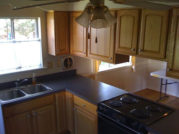 new cabinets and range