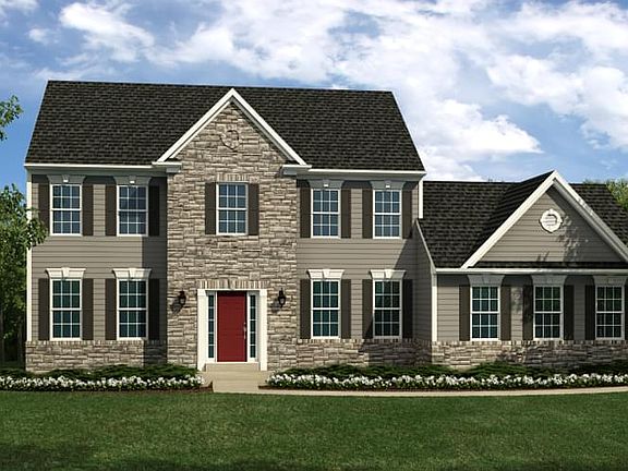 Elevation A - side load garage