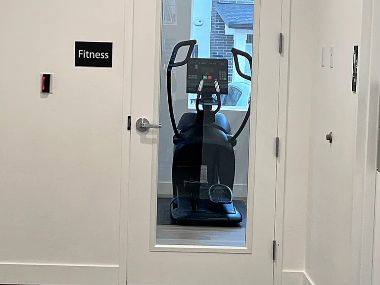 Fitness center inside clubhouse
