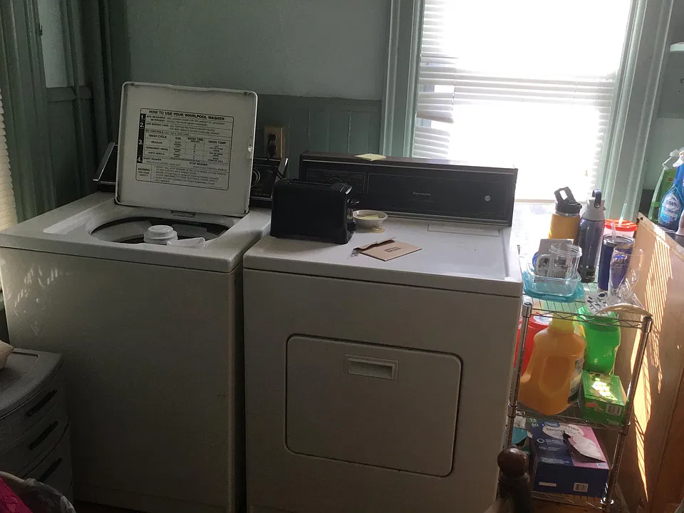 Laundry in kitchen
