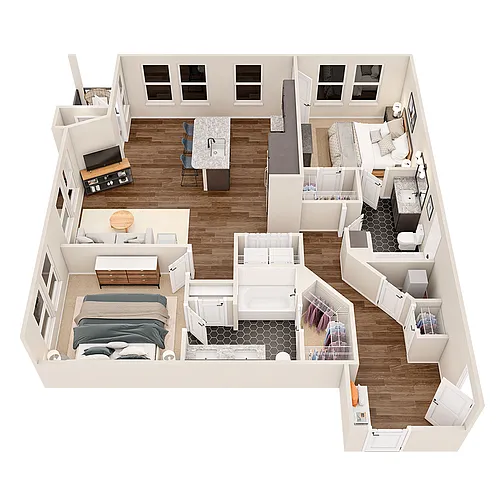 Floor plan Pedernales