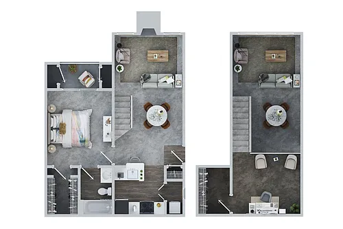 Floor plan Warner West W/Loft