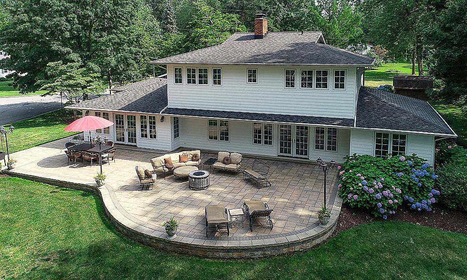 Drone view - front and patio
