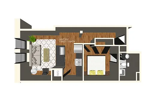 Floor plan Garbers Gables 202