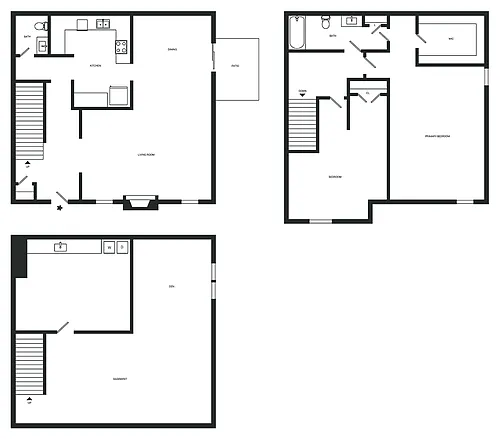 Floor plan Maple Townhome