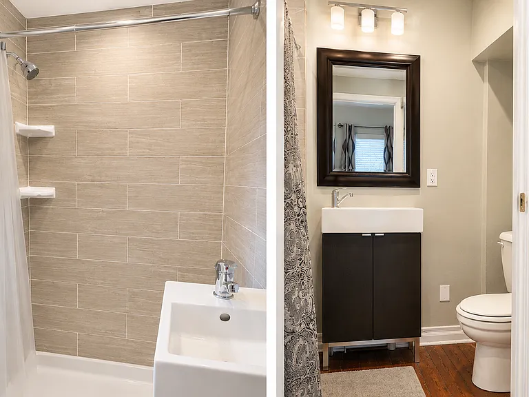 Second floor front attached bathroom