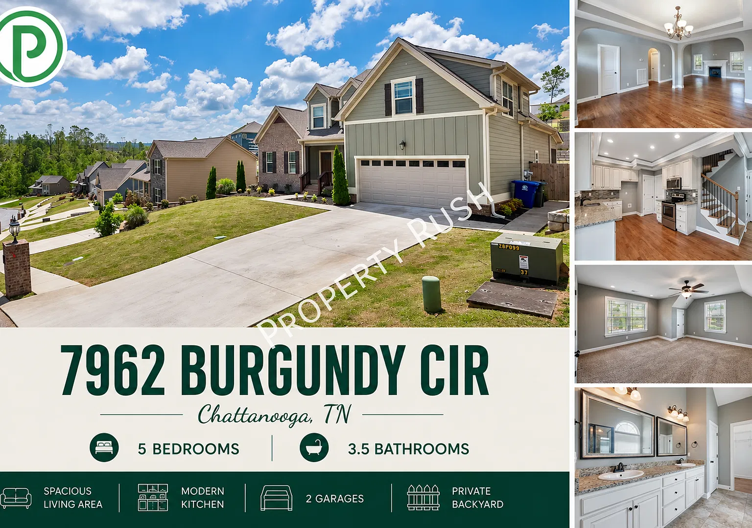 7962 Burgundy Cir. - Stunning 5 bed/3.5 bath home in East Brainerd! $3,995/mo. — Photo 1