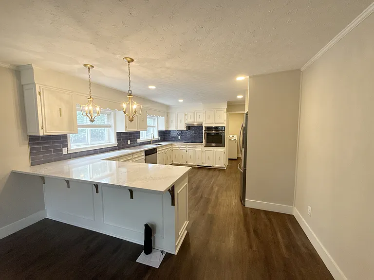 Updated kitchen with quartz counter tops