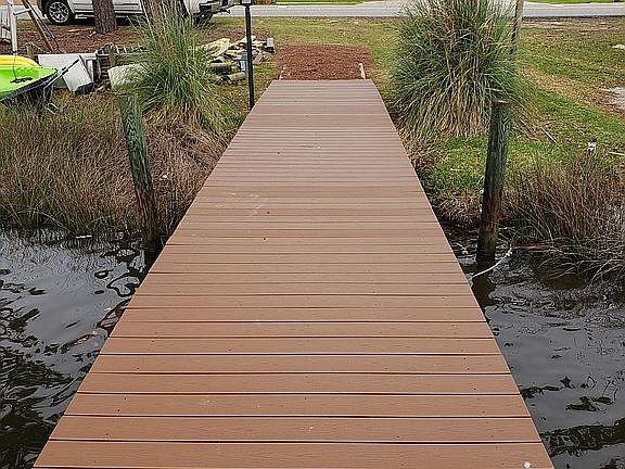 View from dock to house