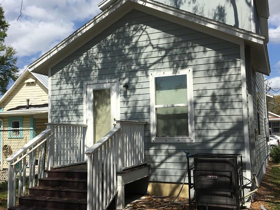 Large back yard with off street parking.