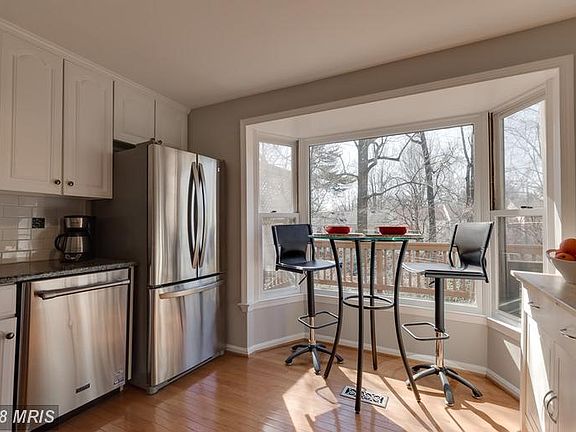 Bay window overlooks greenspace