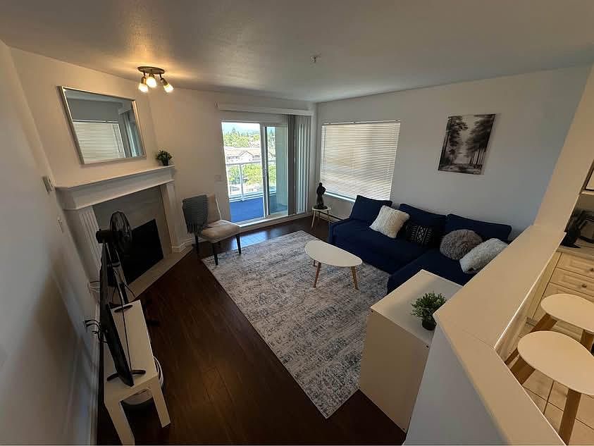 Living room and balcony