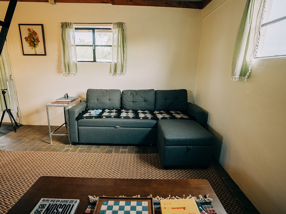 Living area includes couch bed