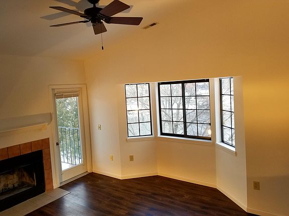 Living room with fireplace
