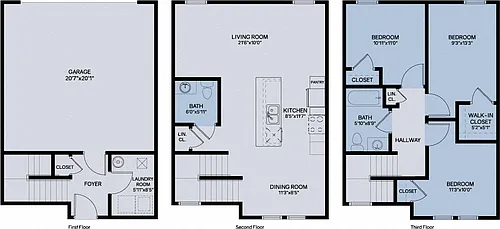Floor plan 3S1 - Townhome