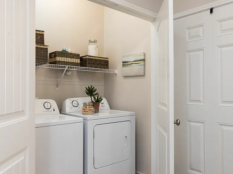 Enjoy the Convenience of an In-Home Laundry Room at Seaglass Apartments - Modern Corpus Christi Living