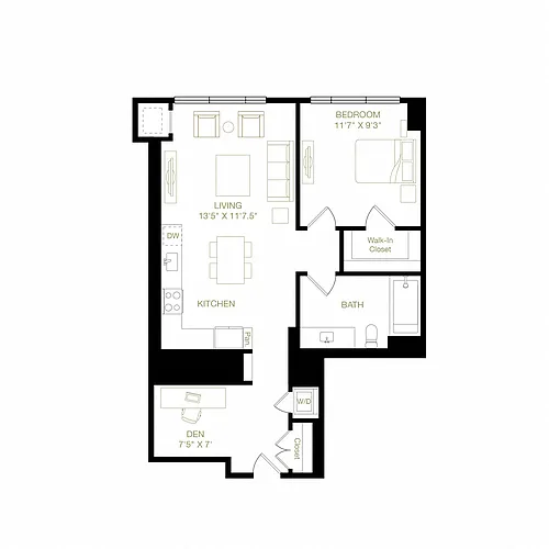 Floor plan Redwood+Den