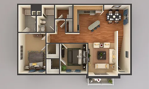 Floor plan 2 Bedroom