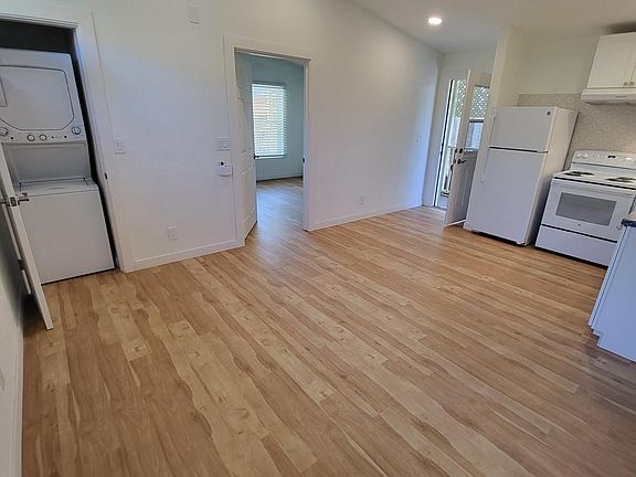 Living room and kitchen area