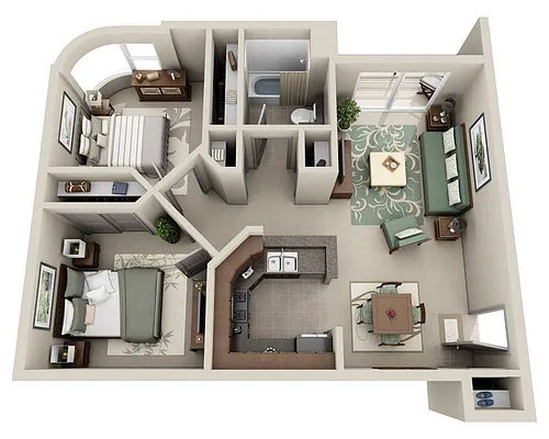 Floor plan Breakers (B1A)