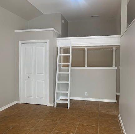 Full size loft bed that can be used as bed or for storage