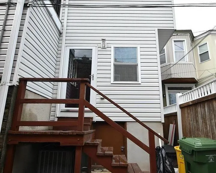 Back entrance of house