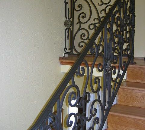 wrought iron custom railings