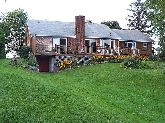 Deck runs the length of the house