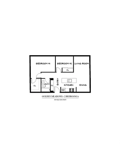 Floor plan Two Bedroom A