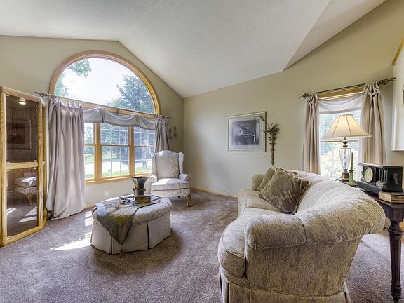 Awesome half moon windows.  All windows have been replaced in the home.