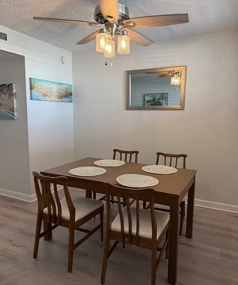 Great dining area. Table and 4 chairs in dining.