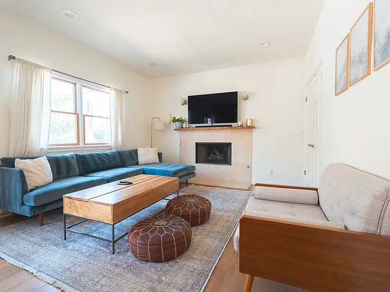 Family room with TV