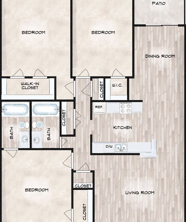 2nd image of 3540 N Camp Creek Pkwy SW APT C12