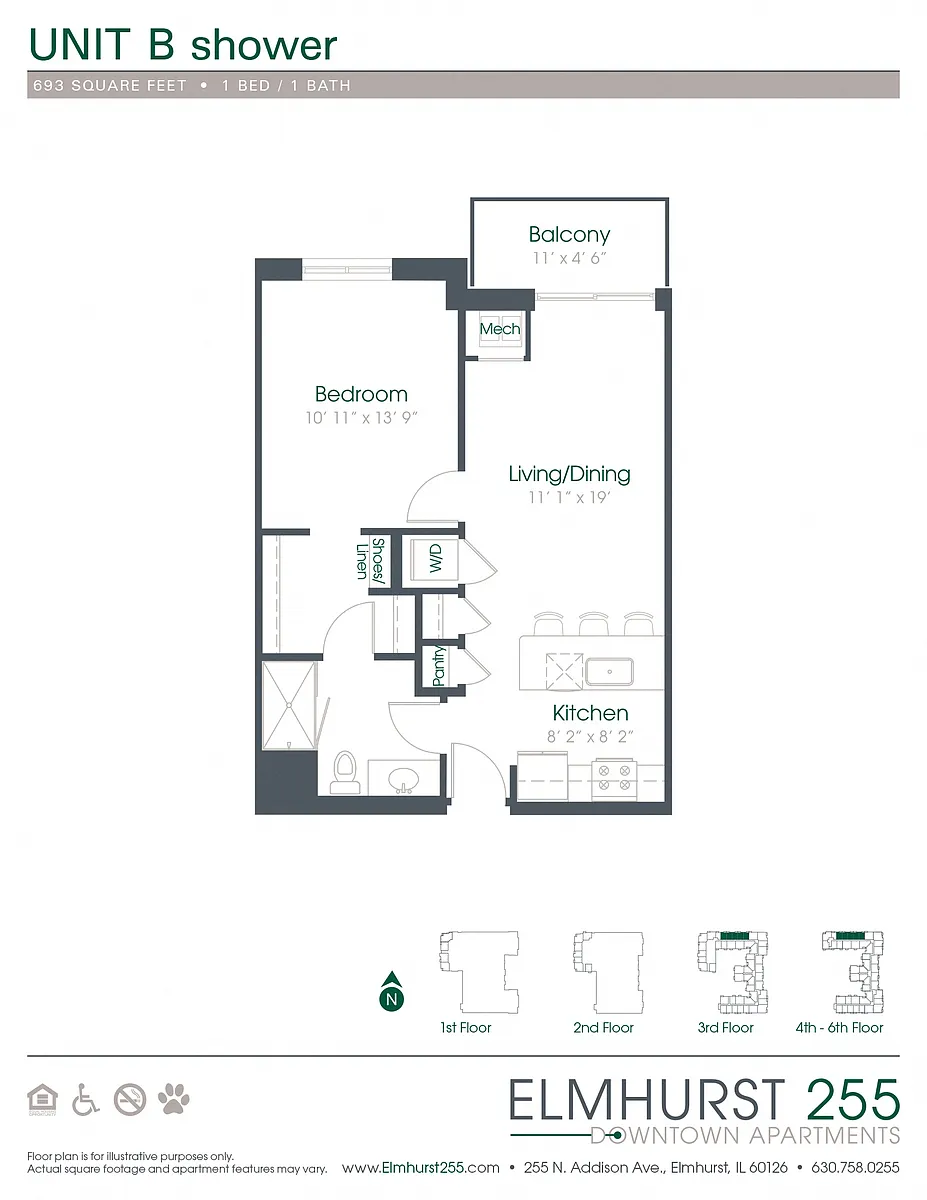 Floor plan B Shower