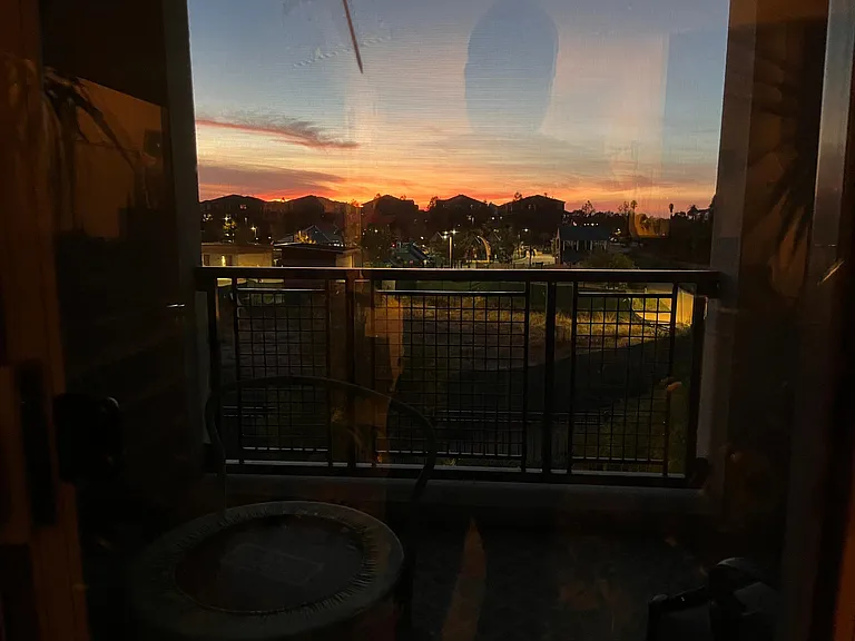 Patio and Terrace sunset scenes