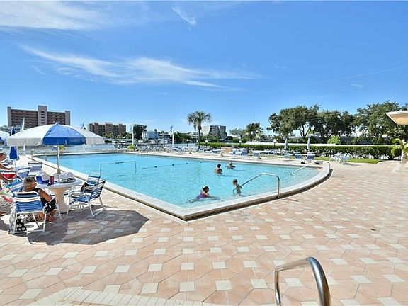 Waterfront swimming pool and spa.