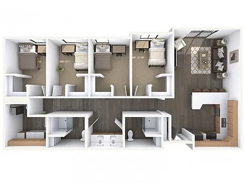 Floor plan 4X2