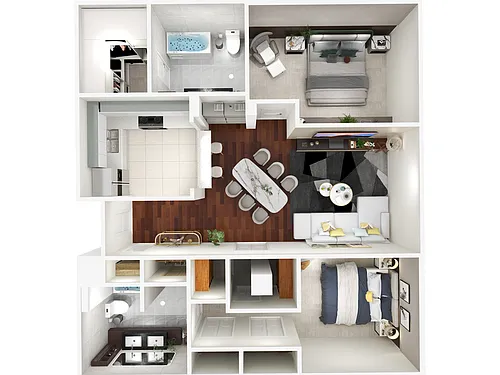 Floor plan 2X2