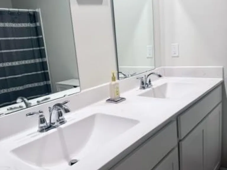 Spacious Master bathroom with double sinks
