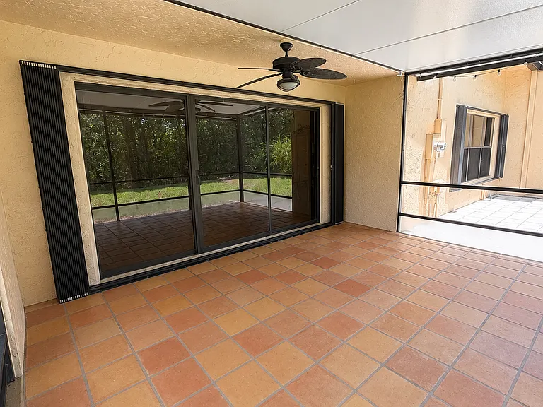 Back patio outside of Den