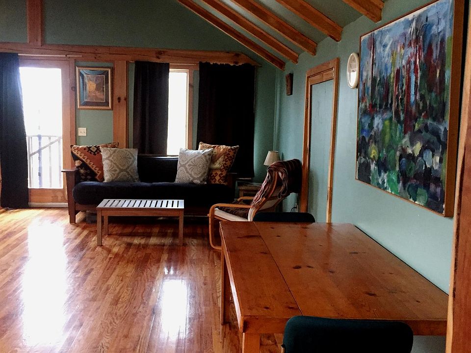Dining and living open space (before painted off white)