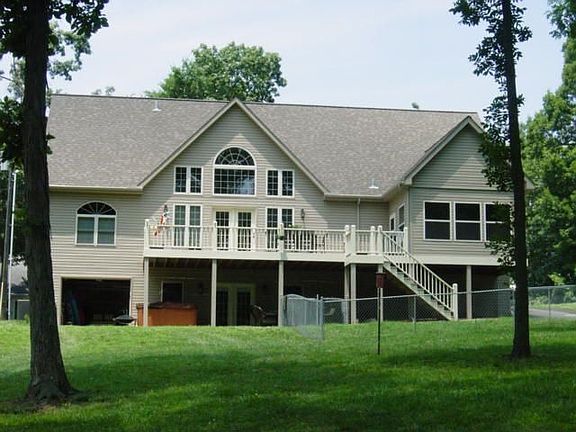 Expansive glass on lake side