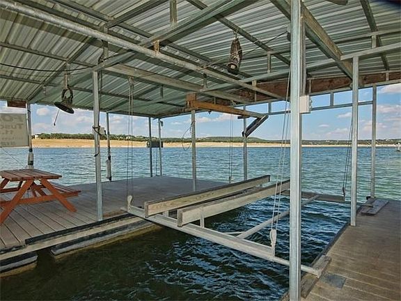Boat Dock - 30'x30' covered with electric hoist and storage...
