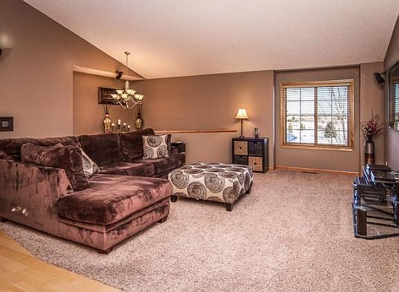 Vaulted ceilings and plenty of space for large furniture. There is also surround sound speakers, sub-woofer and received included in the home.