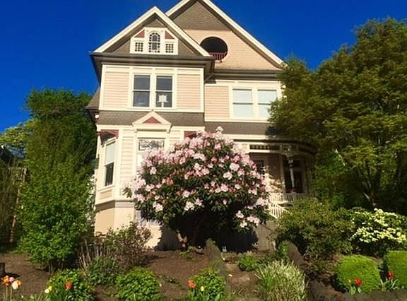 You'll be on the top floor of this historic home