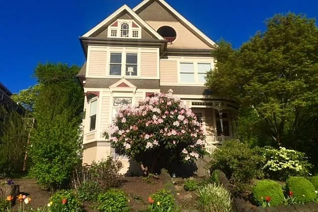 You'll be on the top floor of this historic home