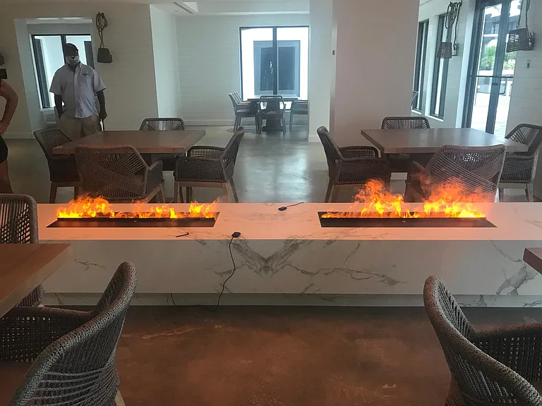Fire feature in Social Room