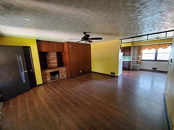 Living room and dining room