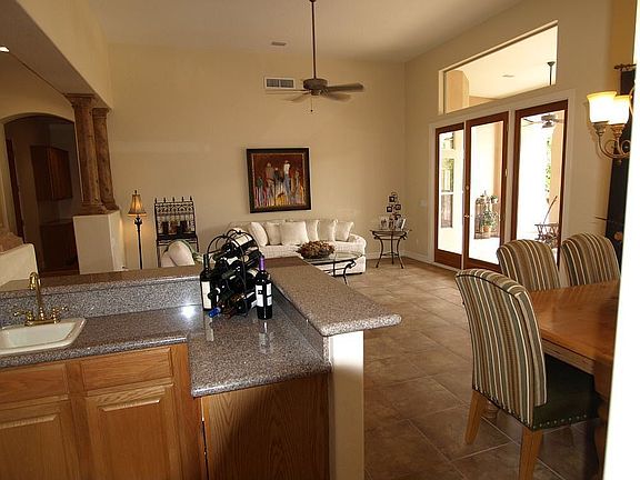Spacious living and dining rooms