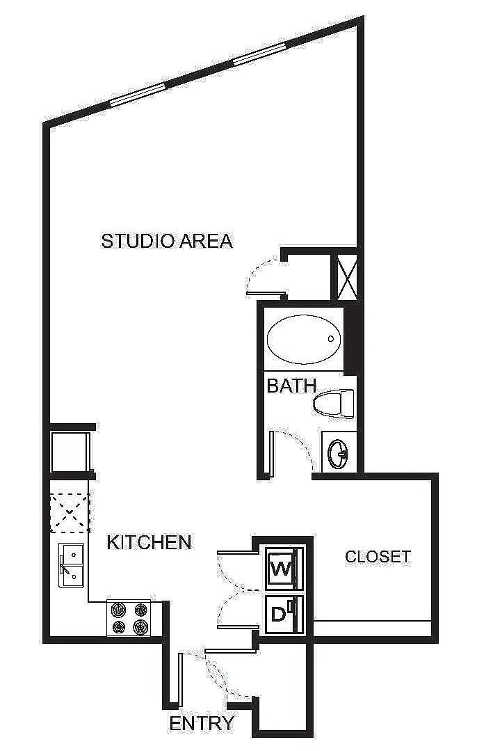 Floor plan OB-B Studio